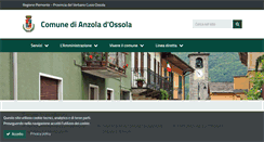 Desktop Screenshot of comune.anzoladossola.vb.it